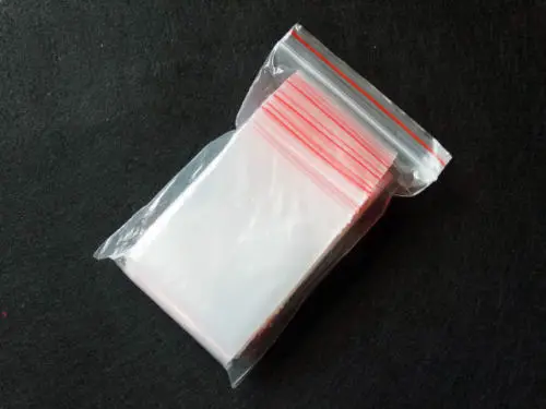 100 шт./лот пластиковые Полиэтиленовые прозрачные пакеты на молнии для ювелирных изделий