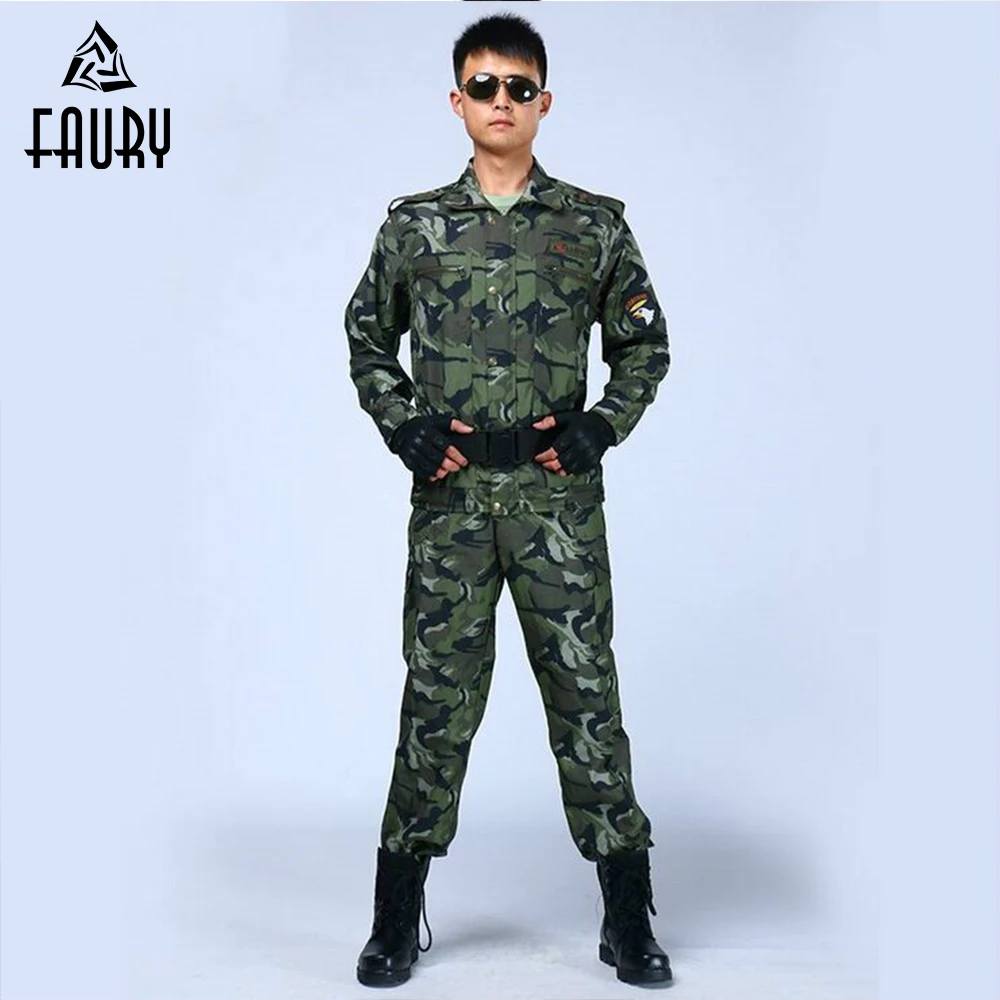 

High Quality Military Uniform Summer Security Guard Uniform Tactical Army Camouflage Uniforms Suit CS Combat Jackets+Pants