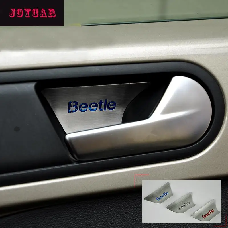 

FOR VW VOLKSWAGEN BEETLE DOOR HANDLE BOWL TRIM COVER STICKER STAINLESS STEEL CAR ACCESSORIES