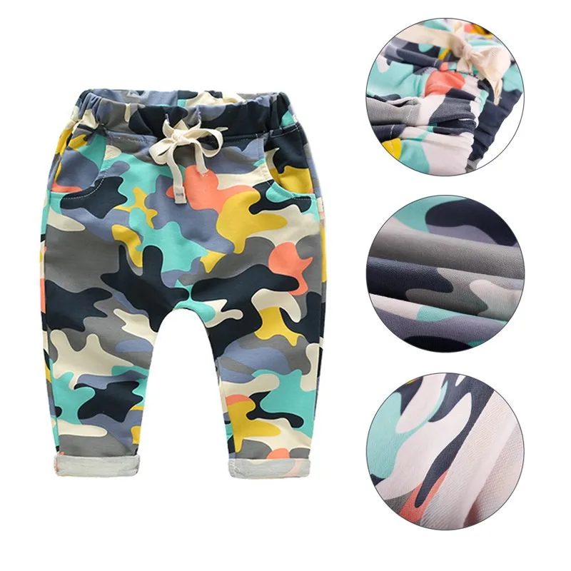 Boys Camouflage Pants 2018 New Baby Boy Joggers Pants Casual Camo Leg
