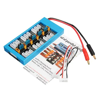 

V3 ParaBoard Parallel Charging Board With Banana Plug Input For XT30 Plug Lipo Battery RC Models Multicopter DIY Charger Part