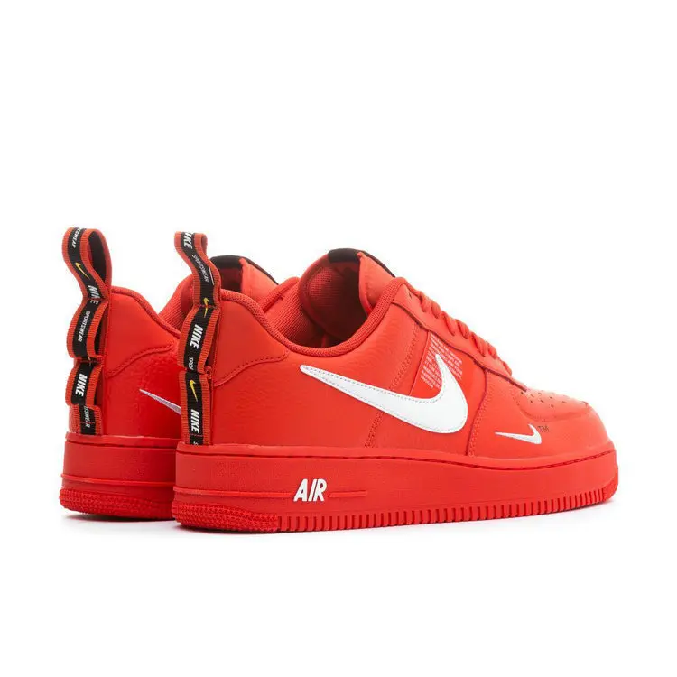 Nike Red Air Force1 Men's Skateboard Shoes  AF1 Red Sneaker Outdoor Sports Shoes Original  Af1 #AJ7747-800