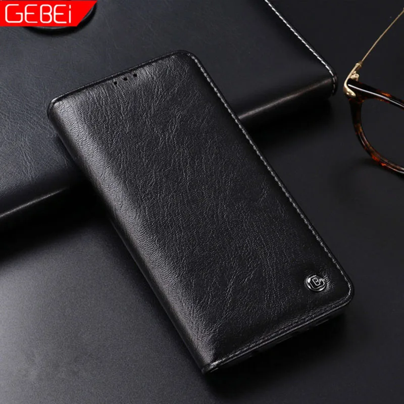 

Luxury Original Brand GEBEI Leather Flip Unique Magnet Design Case Cover For Samsung Galaxy S10E S10 Plus Wallet Protection case
