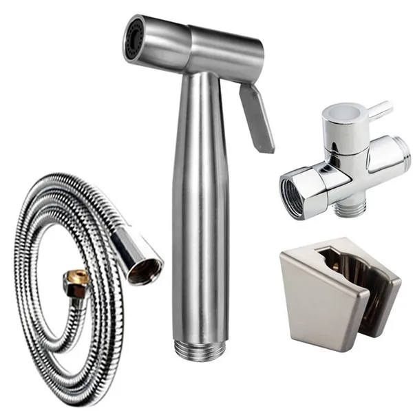 Handheld Hygienic Shower Portable Bidet Water Sprayer Gun Stainless