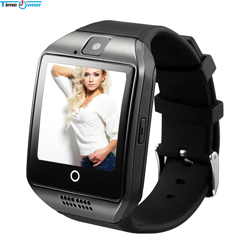 

Time Owner Q18 Bluetooth Clock Smart Watch Android Fitness Tracker Support SIM TF Card Notification Anti-lost for Xiaomi Samsung