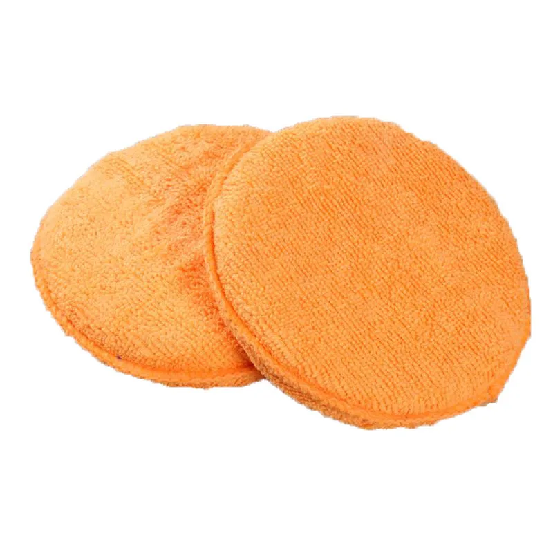 13.5X2.5cm Round Shaped Micro Fiber Waxes Sponge Car Cleaning Supplies Car Vehicle Glass Cleaning Sponges car accessries