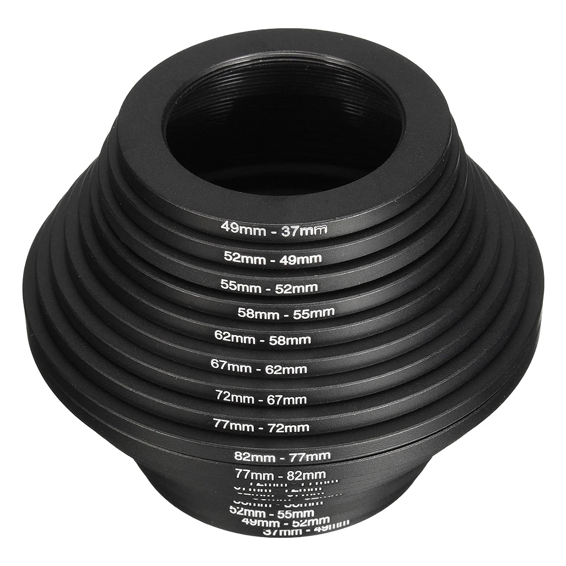 18 шт. фильтр объектива Кольцо адаптер шаг вверх вниз 37-82 мм Набор для Canon Nikon камера