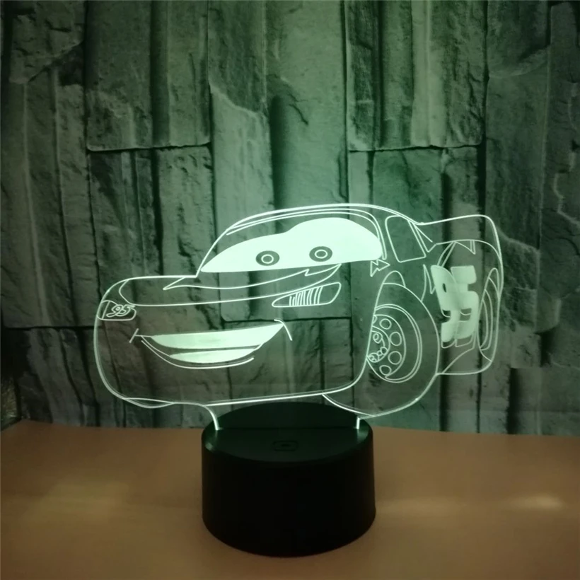 racing car 3D night light (3)