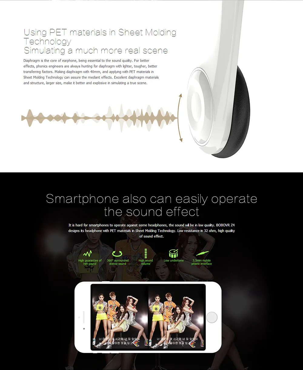 Xiaozhai BOBOVR Z4 Virtual Reality 3D glasses 120 Degrees FOV VR Box Headset 3D Movie Video Game with Headphone_3