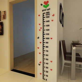 

Tree buds Height stickers Kids room Home decoration wall stickers kindergarten height ruler Acrylic three-dimensional 3D sticker