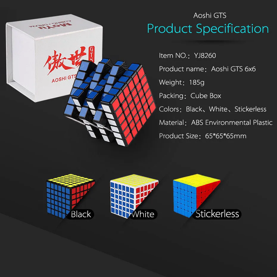 Speed Cube Schwarz TOYESS Zauberw/ürfel 3x3 3D Puzzle Spielzeug f/ür Kinder