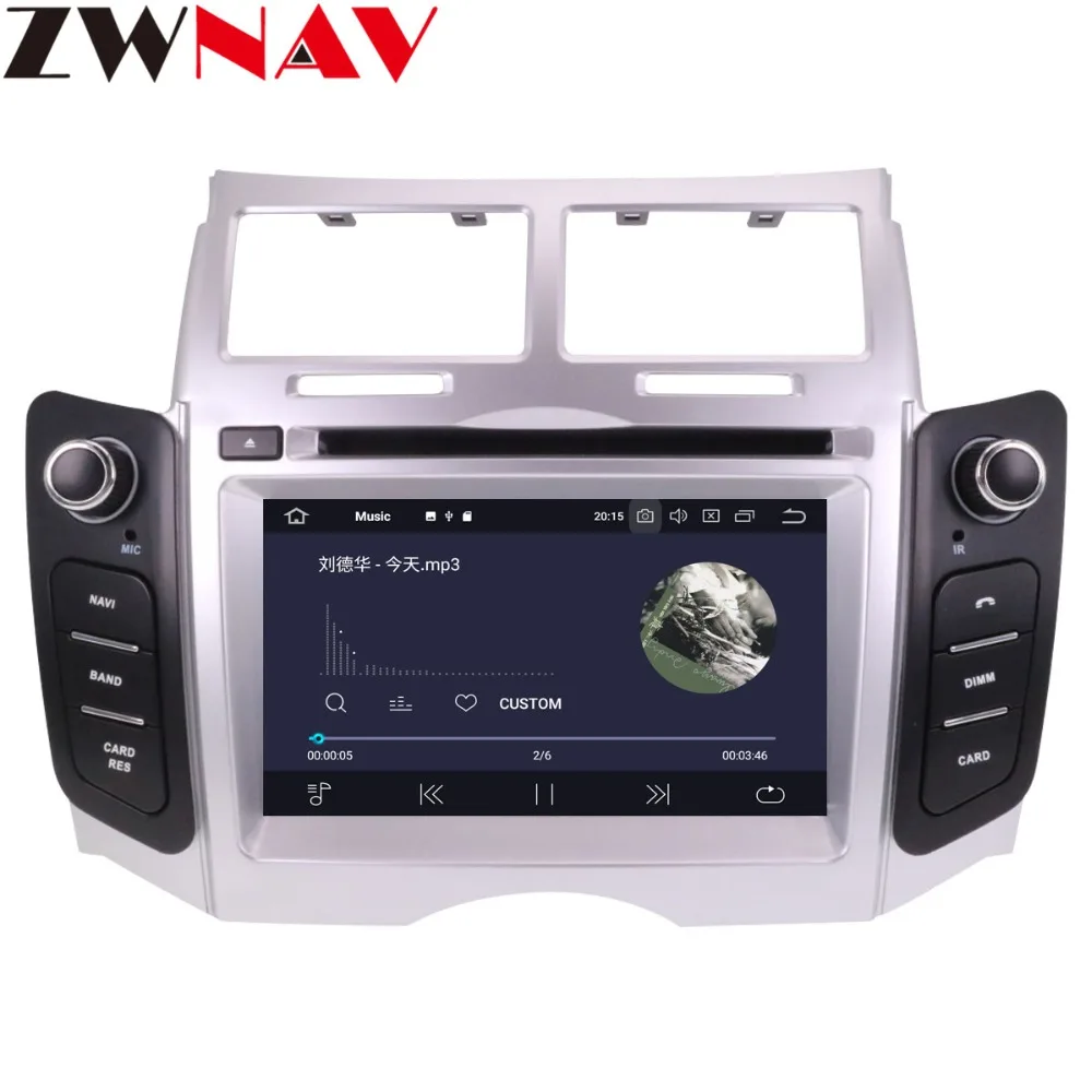 Best ZWNAV Android 9.0 4+32GB Car DVD Player for Toyota Yaris 2005-2011 Radio Ibiza GPS Navigation Mirroring link head unit px5 5