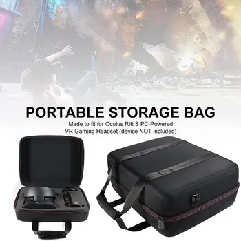 

Portable Hard Carry Case For Oculus Rift S PC-Powered VR Gaming Headset And Controller Accessories Protective Bag