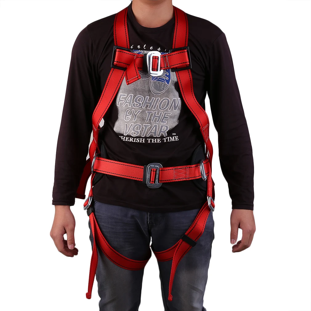 

5 in 1 Outdoor Safe Technical Rock Climbing Mountaineering Downhill Harness Rappel Rescue Safety Belt Kit