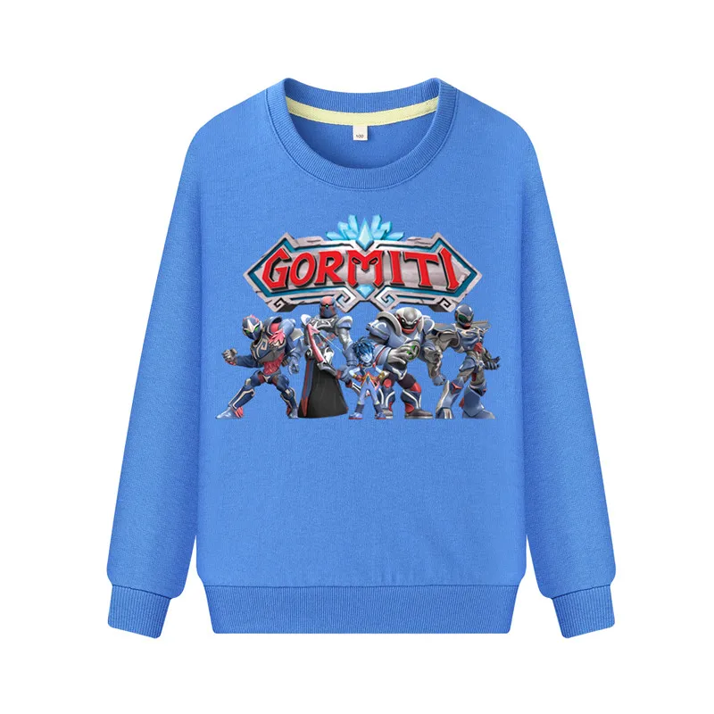 Kids Spring Gormiti Game Print Sweatshirts Costume Boys Long Sleeve Hoodies Girls Pink Hoodie Clothing Children Clothing WK112 (2)