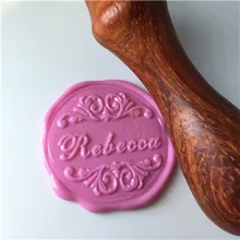 Настроить латунный для восковых печатей набор в подарочной коробке персонализированные двойные буквы Имя/уплотнение воск/Свадебный Воск печать на заказ приглашение штамп