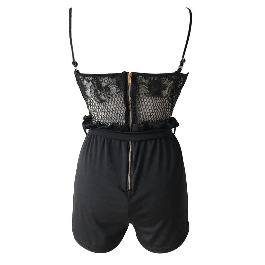 Womail комбинезон для женщин Playsuit летние модные кружево Комбинезоны для жилет майка Короткие повседневное Playsuit May9 челнока