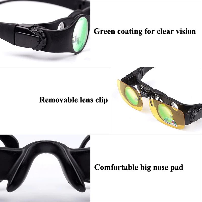 Для мужчин 8x zoomable телескоп очки для женщин поляризованные очки Охота Рыбалка Открытый спортивный бинокль УФ Защита ночное видение