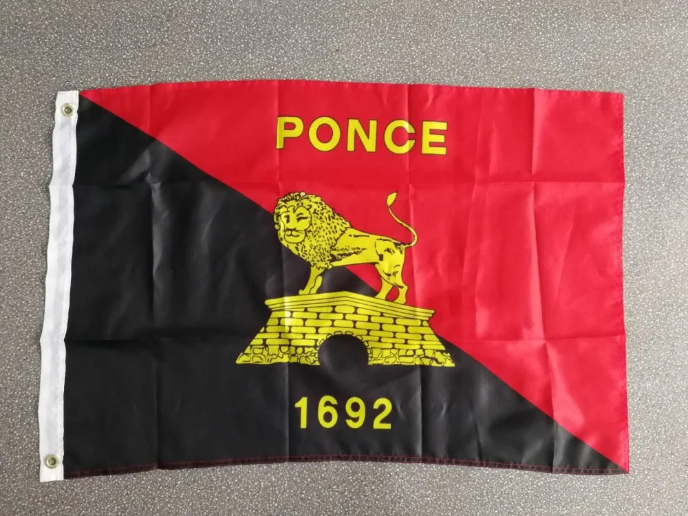johnin 90x150cm puerto rico lion 1692 ponce Flag