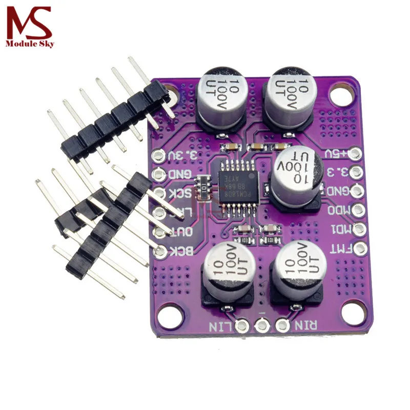 

PCM1808 105dB SNR Audio Stereo ADC Single-Ended Analog-Input Decoder 24bit Amplifier Board Player Module