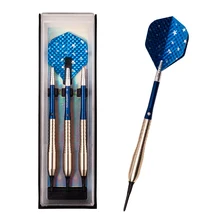 Новая высококачественная сталь 18 г, медь, алюминиевый вал с мягким наконечником Дартс игрушки 3 шт./набор коробка