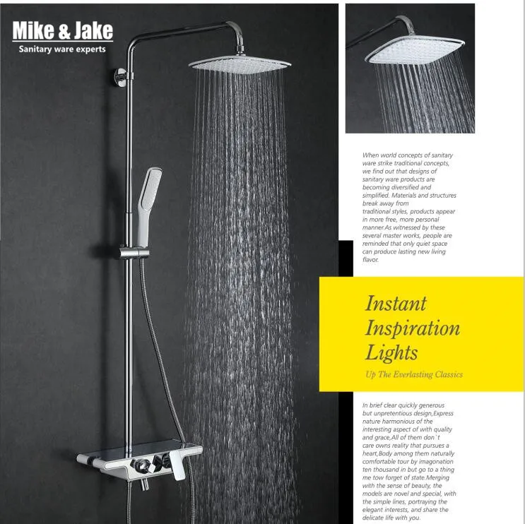

Bathroom three function shower set with white rain shower faucet mixer set bathroom shower set with bidet shower