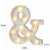 Белая Пластиковая Буква LED Night Light Marquee Sign Alphabet Lights Lamp Home Club Outdoor Indoor Party Wedding Home Decoration