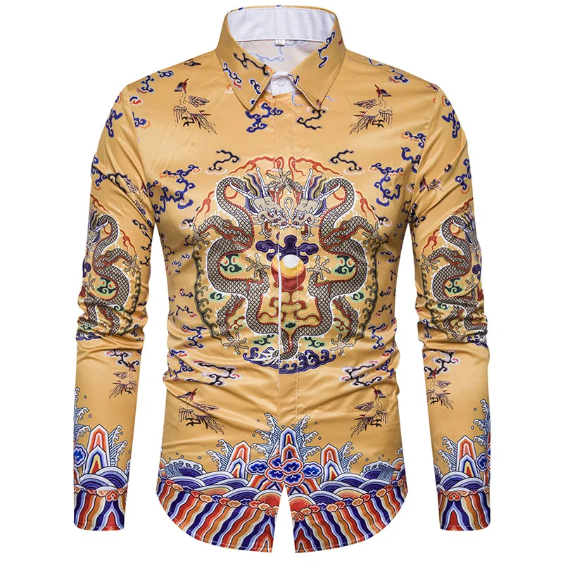 Hip hop 3d shirts mens fashion shirt casual camiseta masculina fitness chemise homme  clothing Asian size Chinese style