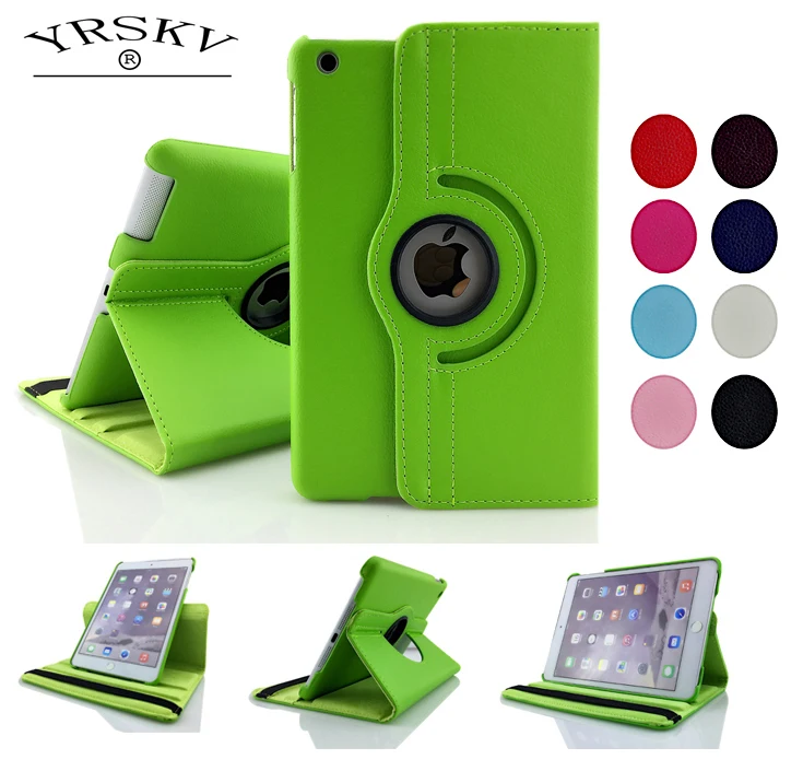 Чехол для iPad 2, iPad 3, iPad 4, 360 из искусственной кожи, вращающийся, умный, авто спящий режим, подставка, чехол для планшета, для iPad 2/3/4