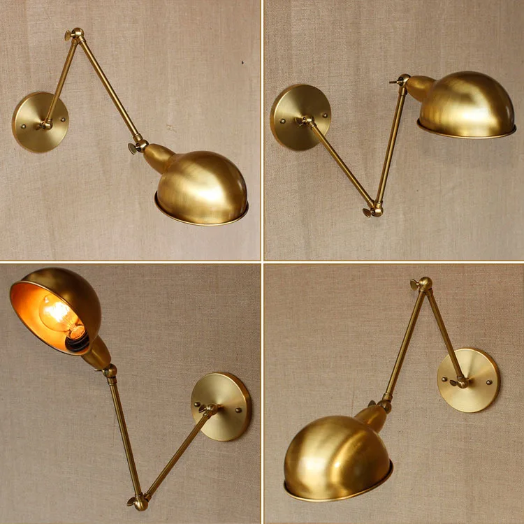 

Double arm restaurant wall lamp RETRO art bronze decorative lamp chimney modern minimalist wall lamp GY137