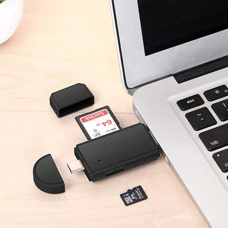 Type C и micro USB и USB 3 в 1 OTG Кардридер высокоскоростной USB2.0 Универсальный OTG TF/SD для Android Компьютерный удлинитель-переходник