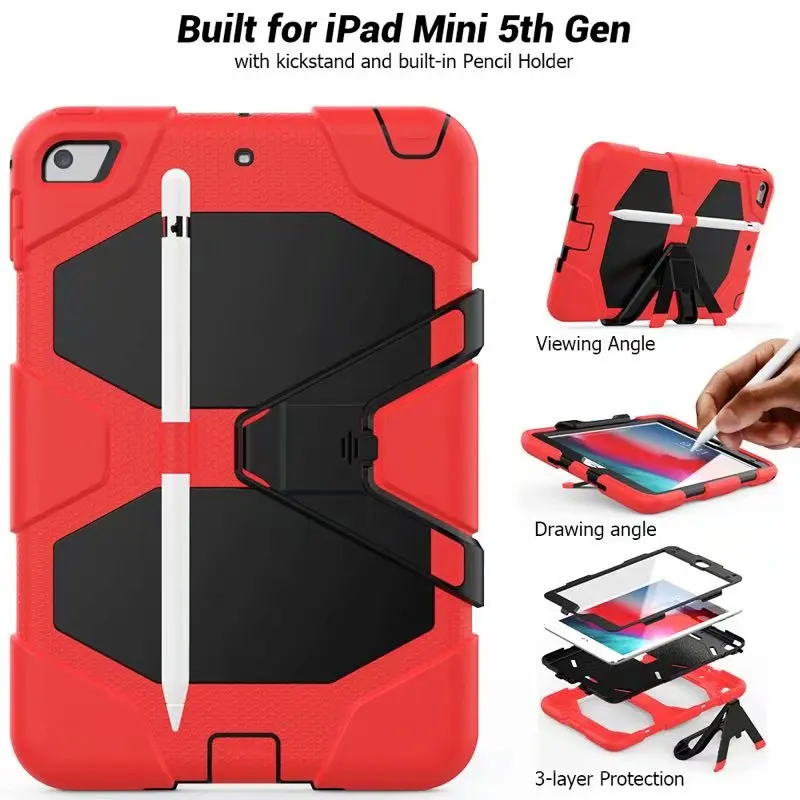 Силиконовый чехол для Apple ipad Mini 5 Mini5 A2133 A2124 A2126 7 9 дюймов безопасный противоударный