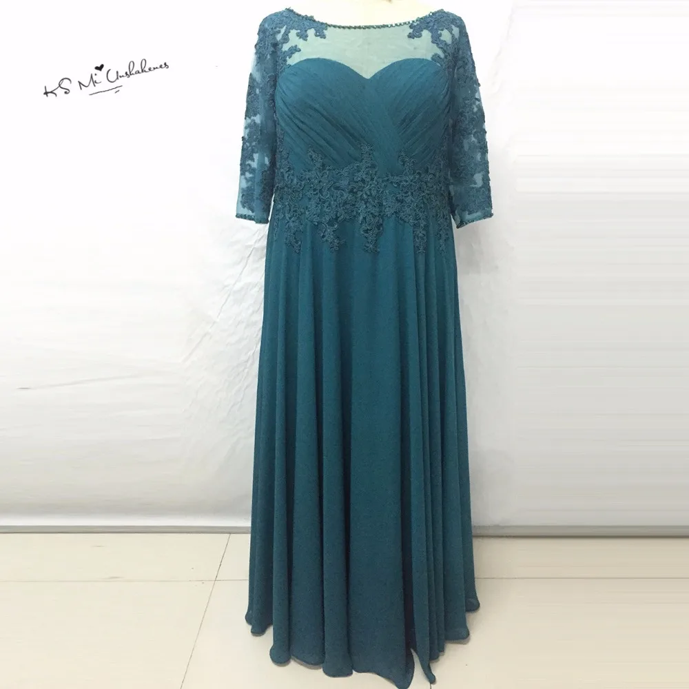 Lange Turquoise Moeder-van-bruid-kant-jurken Chiffon Vrouwen Avond Broek Pak Bruiloft 2017 Vestido de Madrinha Godmother Jurk Lange Turquoise Moeder-van-bruid-kant-jurken Chiffon Vrouwen Avond Broek Pak Bruiloft 2017 Vestido de Madrinha Godmother Jurk
