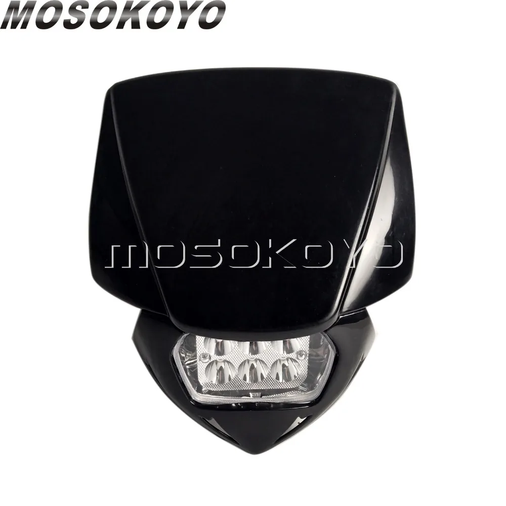 Передняя светодиодная фара для мотокросса MX Enduro EXC SMR XCF Yamaha WR TTR 250 450 KLX CRF Honda Suzuki