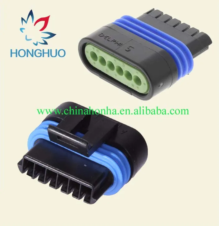 

6 pin/way forDelphi Automotive waterproof connector female Electronic accelerator pedal plug connectors 12066317 12162261