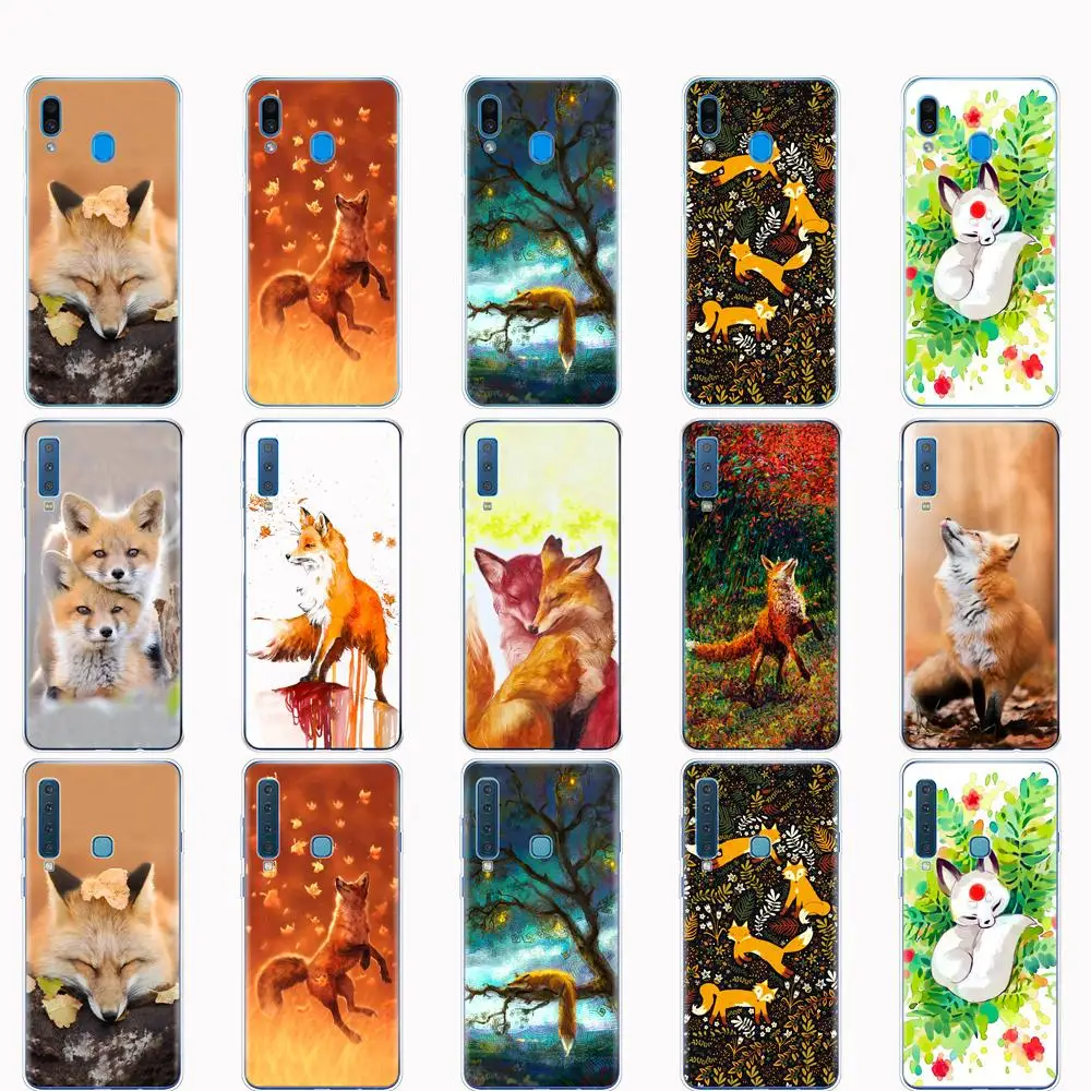 

Case For Samsung A50 Case For Samsung Galaxy A50 A60 A10 A30 A40 A70 A 50 2019 A9 A7 2018 Cute Fox In Autumn leaves forest