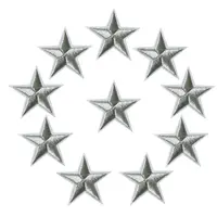Buy 10PCS Stars Embroidered Patches Sew Iron On Badges Gold Silver Red Black Blue Pink For Clothes Appliques Craft Decoration Online - Image 3