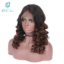 Lace Front Human Hair Extension Wigs For Black Women With Baby Hair Ombre Brazilian Remy Human