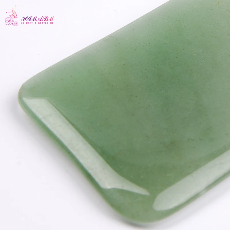 HIMABM 1 Pcs natural light green dong ling jade Guasha board facial treatment scraping tool for body massage health care HIMABM 1 Pcs natural light green dong ling jade Guasha board facial treatment scraping tool for body massage health care