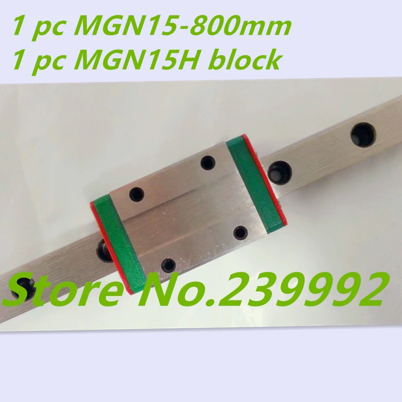 Kossel MGN15 800mm 15mm miniature linear guide rail with MGN15H carriage for X Y Z axis 3d printer parts | Обустройство дома
