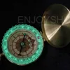 VEKKLA компас Новый Открытый Кемпинг Туризм портативный карманный латунный золотой цвет медный Компас Навигация с ночным дисплеем ► Фото 2/6