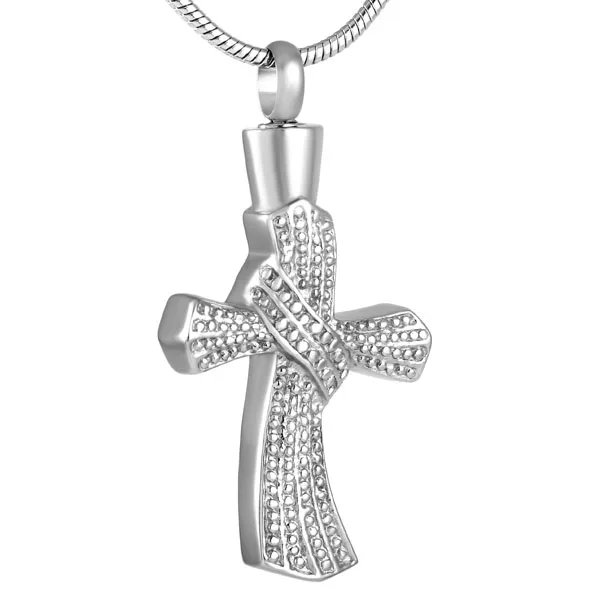 IJD8598 The Cross Memorial Urn Necklace for Men 316L Stainless Steel