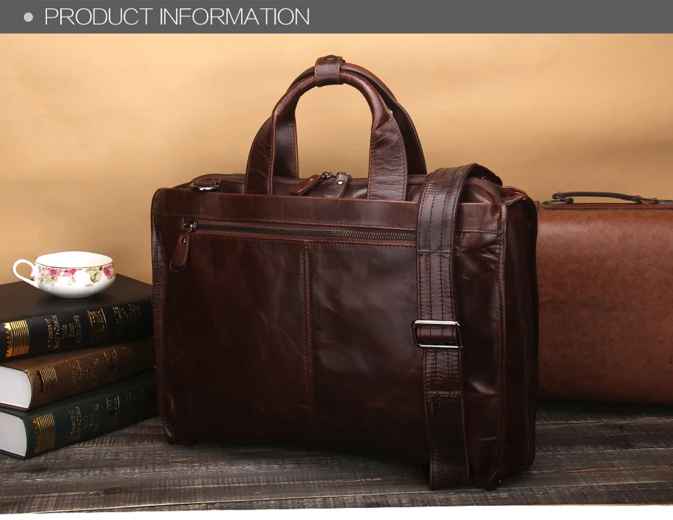 Классическая мужская натуральная кожаный деловой портфель мужская сумка через плечо модная повседневная мужская сумка для компьютера