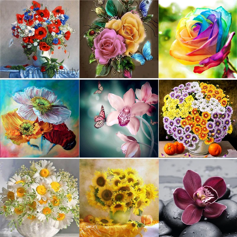 Flower-arranging-5D-DIY-diamond-Painting-flowers-Cross-Stitch-diamond-embroidery-mosaic-diamonds-wall-stickers-home