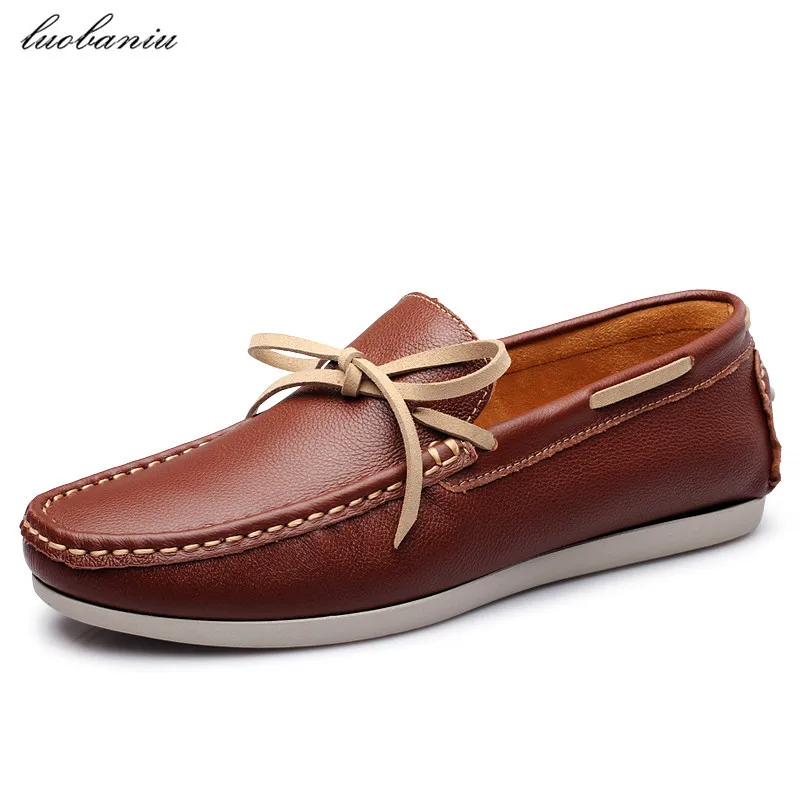 

2017 Genuine Leather Men Shoes Casual Breathable Moccasins Men Loafers High Quality