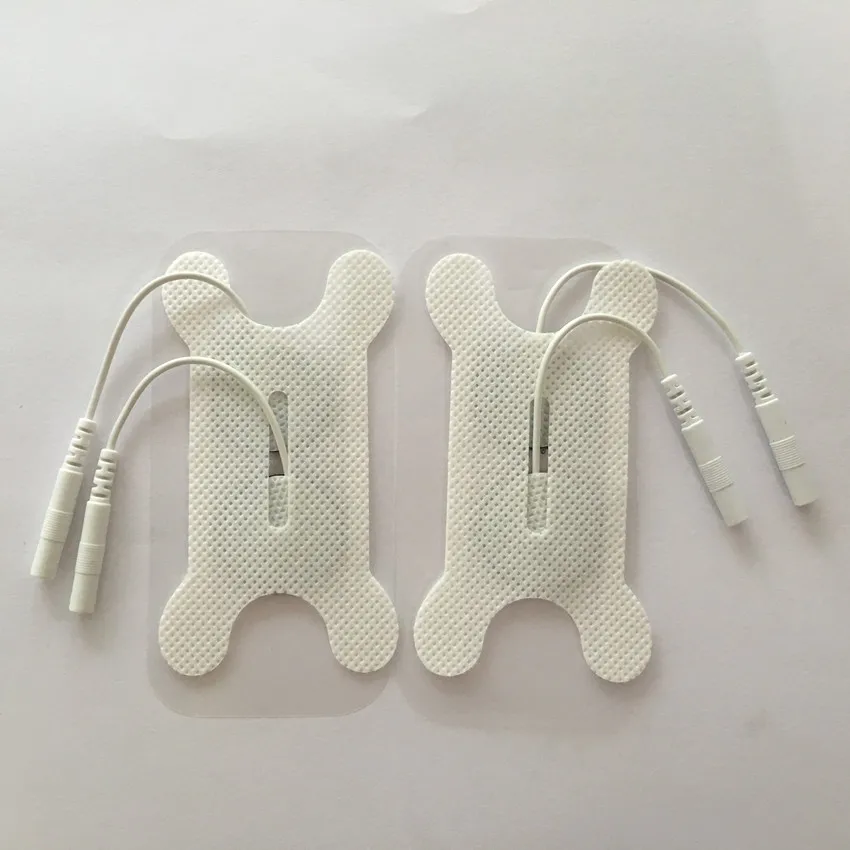 

DHL Free shipping white Throat electrode TENS unit electrode pads with 2.0MM Needle Plug for swallow throat physiotherapy