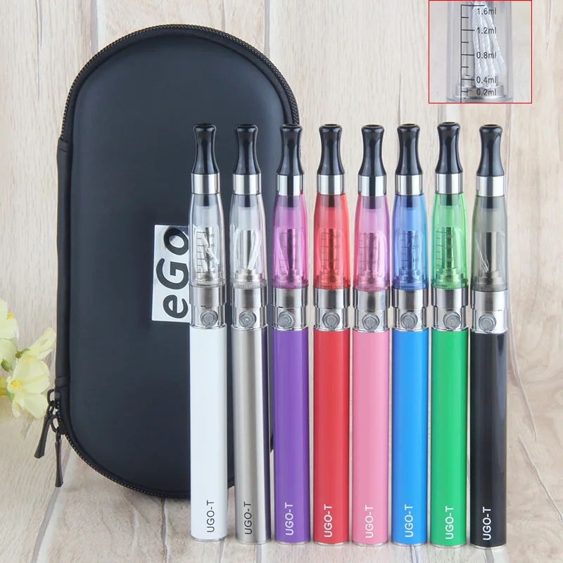 

3Pcs Double UGO-T Electronic Cigarette Starter Kit Ugo-T Battery 1.6ml Ce4 Atomizer E Cigarette Vs Ego Ce4 Zipper Vaporizer