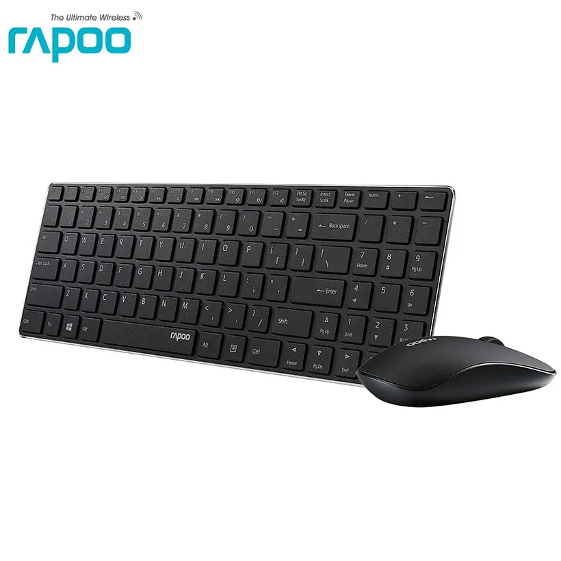 bilder für Rapoo 9300 P 4,9mm Ultra Slim Tragbare Stumm Drahtlose Tastatur und Maus Combo, russische Käufer mit freies Russische tastatur aufkleber. bilder für Rapoo 9300 P 4,9mm Ultra Slim Tragbare Stumm Drahtlose Tastatur und Maus Combo, russische Käufer mit freies Russische tastatur aufkleber.