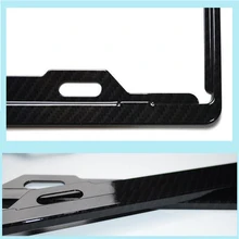 Горячая набор из двух черных китайских размеров карбоновых волокон номерного знака Рамка для Mer-cedes Be-nz декоративная защита