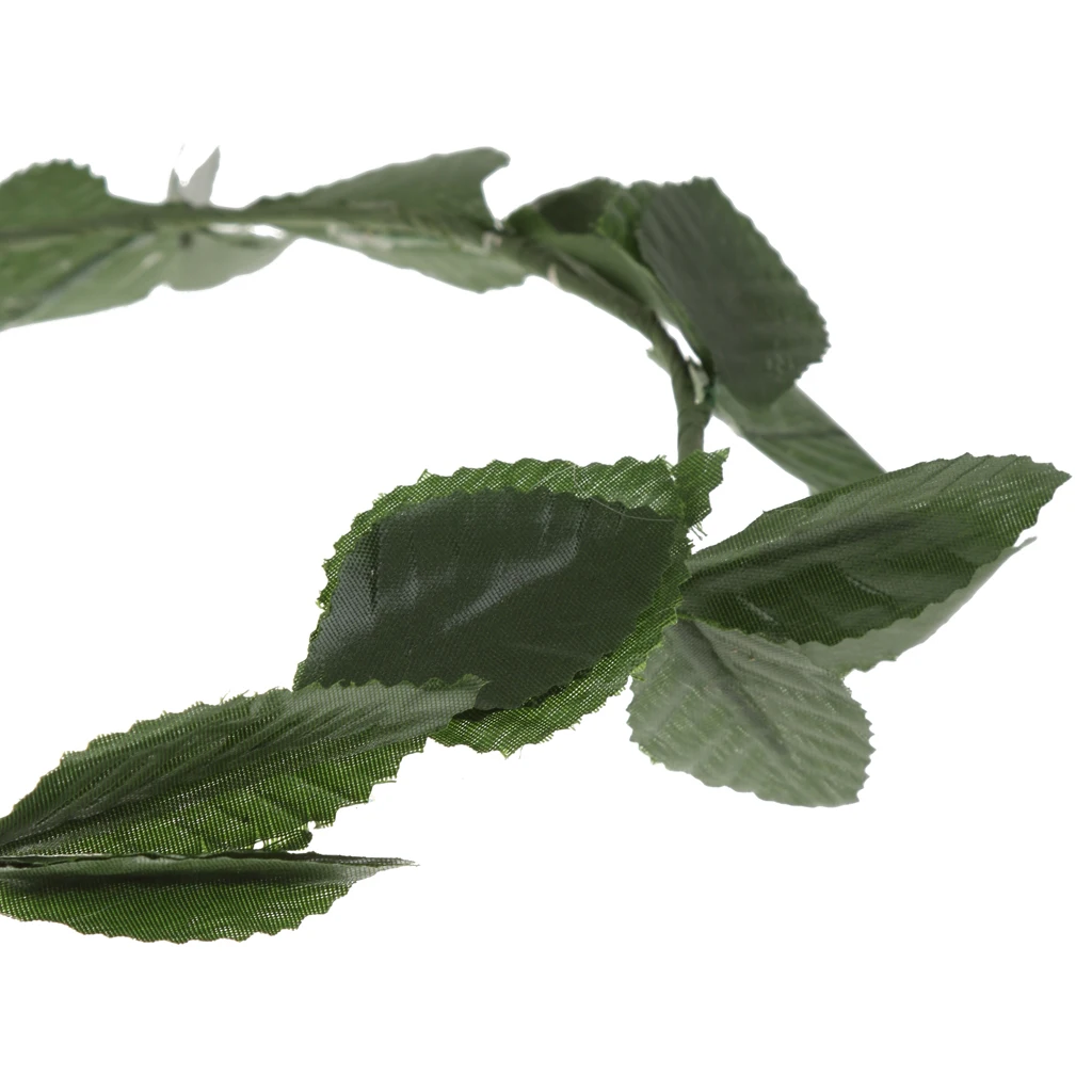 10pcs Green Gold Leaves Headwear Roman Greek Goddess Laurel Wreath Headbands Summer Beach Photo Props